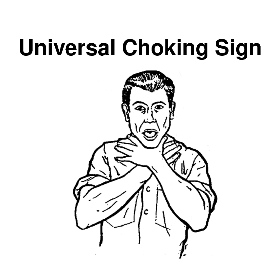 universal choking sign clipart